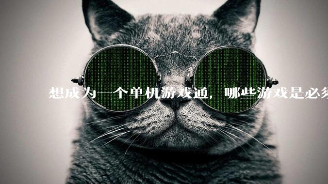 想成为一个单机游戏通，哪些游戏是必须要玩的？